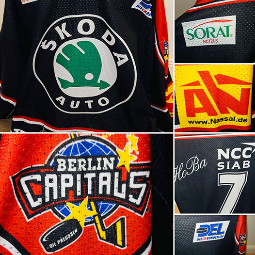 Facebook Auktion @becksnagelforkids Eishockey Trikot Berlin Capitals Fredrik Ytfeldt