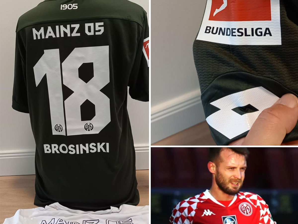 Facebook Auktion @becksnagelforkids FSV Mainz Spielertrikot der Saison 19/20 Daniel Brosinski